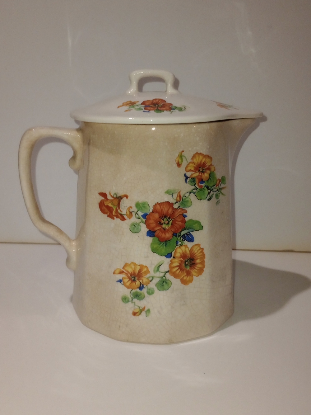 Vintage Canonsburg Pitcher Floral Design